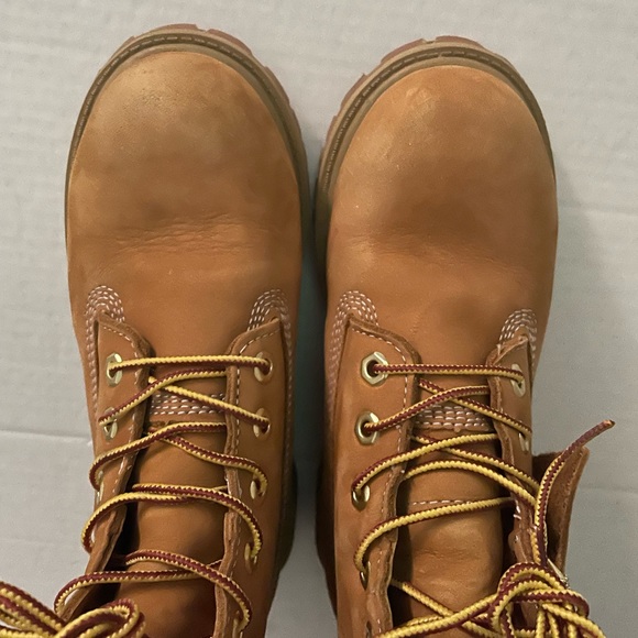 Big Kids Timberland 6" FOLKSTONE Boots Junior size 3.5M camel Waterproof - Picture 7 of 15